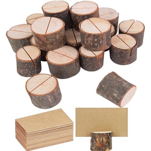 YUEMING 24stk Tischkartenhalter Holz Kartenhalter Holz Menükartenhalter mit 24 Tischkarten, Platzkartenhalter Memohalter Holz, Vintage Tischdeko für Hochzeiten, Weihnachten, Taufe, Geburtstage Mehr YUEMING 24stk Tischkartenhalter Holz Kartenhalter Holz Menükartenhalter mit 24 Tischkarten, Platzkartenhalter Memohalter Holz, Vintage Tischdeko für Hochzeiten, Weihnachten, Taufe, Geburtstage Mehr von YUEMING
