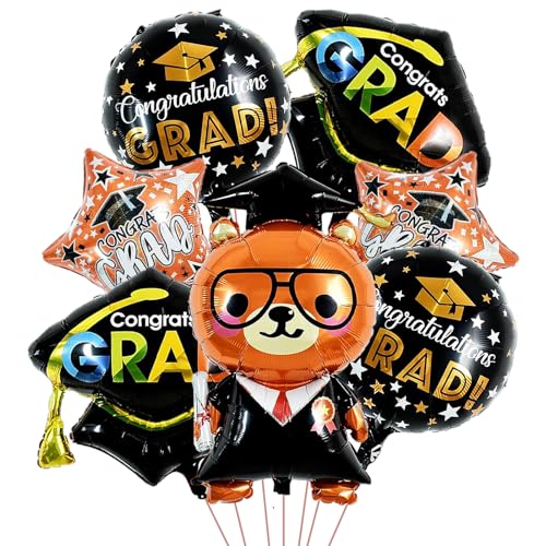2024 Deko Abschlussfeier Luftballons, 7pcs Folienballon Abitur, Abschlussfeier Party Dekorations, Graduation Deko Luftballons, Bachelor Deko Luftballons, Abschluss Dekorationen 2024 Deko Abschlussfeier Luftballons, 7pcs Folienballon Abitur, Abschlussfeier Party Dekorations, Graduation Deko Luftballons, Bachelor Deko Luftballons, Abschluss Dekorationen von YUEXNKO