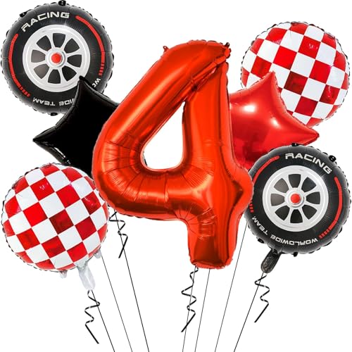 Car Geburtstagsdeko 4 Jahre,Auto Deko 4. geburtstag Junge,Folienballon Auto Geburtstag,Folienballon Zahl 4,Kindergeburtstag Deko 4 jahre,4 Jahr Rennauto Luftballons Junge Geburtstag Party Car Geburtstagsdeko 4 Jahre,Auto Deko 4. geburtstag Junge,Folienballon Auto Geburtstag,Folienballon Zahl 4,Kindergeburtstag Deko 4 jahre,4 Jahr Rennauto Luftballons Junge Geburtstag Party von YUEXNKO