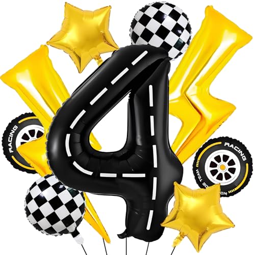 Car Geburtstagsdeko 4 Jahre,Auto Deko 4. geburtstag Junge,Folienballon Auto Geburtstag,Folienballon Zahl 4,Kindergeburtstag Deko 4 jahre,4 Jahr Rennauto Luftballons Junge Geburtstag Party Car Geburtstagsdeko 4 Jahre,Auto Deko 4. geburtstag Junge,Folienballon Auto Geburtstag,Folienballon Zahl 4,Kindergeburtstag Deko 4 jahre,4 Jahr Rennauto Luftballons Junge Geburtstag Party von YUEXNKO