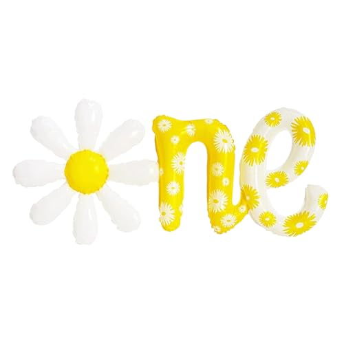 Gänseblümchen Folienballons,Gänseblümchen 1. Geburtstag Ballon.XXL Daisy ONE Folienballon,Gänseblümchen Luftballons für Jungen Mädchen 1. Geburtstag Party Deko, Babyparty, 1-jähriges Jubiläum Gänseblümchen Folienballons,Gänseblümchen 1. Geburtstag Ballon.XXL Daisy ONE Folienballon,Gänseblümchen Luftballons für Jungen Mädchen 1. Geburtstag Party Deko, Babyparty, 1-jähriges Jubiläum von YUEXNKO