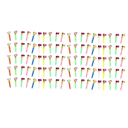 YUEYASHUX Party Blower bunte Blowouts Geburtstag Neujahr Party Requisiten 100pcs von YUEYASHUX