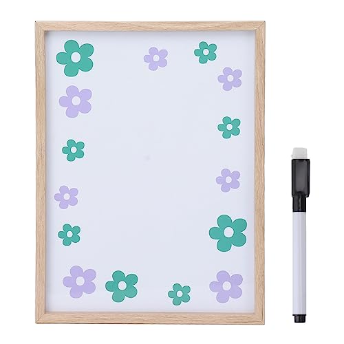 Yueyashux -Holzrahmen White Board Trockener Löwebrett wiederverwendbare Schreibbrett mit Marker für die Heimstudie (Typ a) (Typ b) von YUEYASHUX