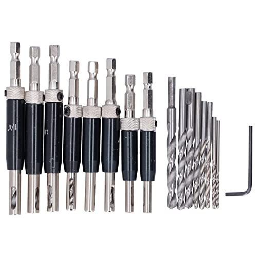 Yueyashux Scharnierbohrer setzen hochwertige selbstzentrierende Türbohrmaschinen Bit Kit Holzbearbeitung Yueyashux Scharnierbohrer setzen hochwertige selbstzentrierende Türbohrmaschinen Bit Kit Holzbearbeitung von YUEYASHUX
