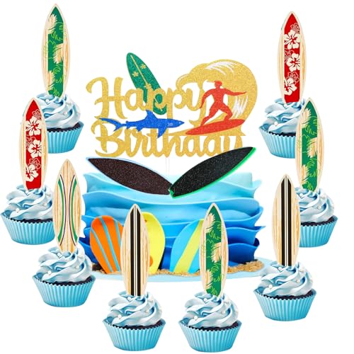 21 Stücke Sommer Strand Kuchen Dekoration,Surfbrett Cupcake Topper,Fingerspitzen Surfbrett Kuchen Dekoration für Schwimmbad Summer Beach Party Geburtstag Baby Shower Party Zubehör 21 Stücke Sommer Strand Kuchen Dekoration,Surfbrett Cupcake Topper,Fingerspitzen Surfbrett Kuchen Dekoration für Schwimmbad Summer Beach Party Geburtstag Baby Shower Party Zubehör von YUEcthynous