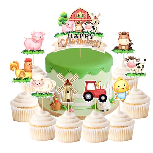 Bauernhof Tortendekoration, Bauernhoftiere Kuchen,Bauernhof Geburtstag Deko Bauernhof Tortendeko Tier Kuchen Deko Kuh Schwein Schafe Geburtstag Dekoration,9pcs Bauernhof Tortendekoration, Bauernhoftiere Kuchen,Bauernhof Geburtstag Deko Bauernhof Tortendeko Tier Kuchen Deko Kuh Schwein Schafe Geburtstag Dekoration,9pcs von YUEcthynous