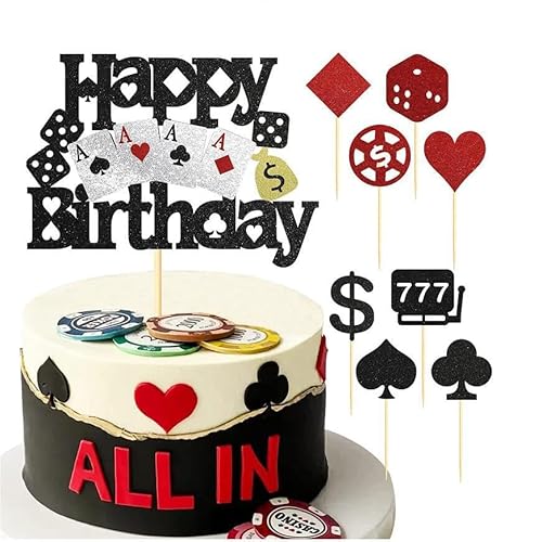 Casino Cupcake Toppers,Casino Spiele Thema Geburtstag Tortendeko,Kuchendekoration für Poker dice chips,Happy Birthday Kuchen Dekoration Spiel Partei Liefert für Kinder Mädchen Junge Party Kuchen Casino Cupcake Toppers,Casino Spiele Thema Geburtstag Tortendeko,Kuchendekoration für Poker dice chips,Happy Birthday Kuchen Dekoration Spiel Partei Liefert für Kinder Mädchen Junge Party Kuchen von YUEcthynous