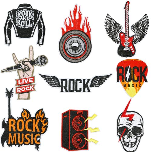 Rock Punk Band Patch Set,Bestickte Aufnäher zum Aufbügeln Flicken Zum Aufbügeln Totenköpfe Patches Zum Aufnäher Aufbügel Patches Schädel Augapfel Muster für Jacken Hut Kleidung Taschen Dekoration Rock Punk Band Patch Set,Bestickte Aufnäher zum Aufbügeln Flicken Zum Aufbügeln Totenköpfe Patches Zum Aufnäher Aufbügel Patches Schädel Augapfel Muster für Jacken Hut Kleidung Taschen Dekoration von YUEcthynous