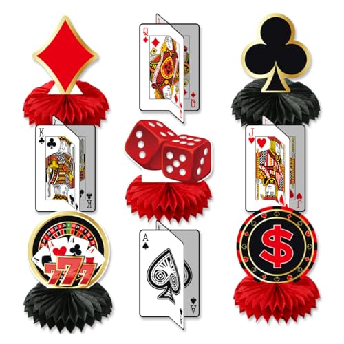 YUEcthynous Casino Poker Party Decoration Honeycomb Ornament,Geburtstag Party Dekorationen Poker Wabe Casino,Casino Partydekorationen für Geburtstag Partyzubehör YUEcthynous Casino Poker Party Decoration Honeycomb Ornament,Geburtstag Party Dekorationen Poker Wabe Casino,Casino Partydekorationen für Geburtstag Partyzubehör von YUEcthynous