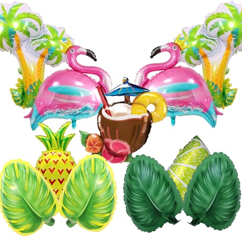 YUEcthynous Sommer Ballon Party Dekoration 11 Stück Hawaiianische Aluminiumballons,Ananas Frucht Flamingoballon Dekoration Hawaiianische Ballon Geburtstag Themed Party,Tropische Ballons,Sommerstrand YUEcthynous Sommer Ballon Party Dekoration 11 Stück Hawaiianische Aluminiumballons,Ananas Frucht Flamingoballon Dekoration Hawaiianische Ballon Geburtstag Themed Party,Tropische Ballons,Sommerstrand von YUEcthynous