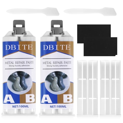 Metallkleber, Metallkleber Extra Stark, Flüssigmetall Hitzebeständig Geeignet, 2 Komponenten Kleber Epoxidharz 200ml zum Schweißen & Reparieren, Hochfester Klebstoff für Kunststoff, Holz, Keramik Metallkleber, Metallkleber Extra Stark, Flüssigmetall Hitzebeständig Geeignet, 2 Komponenten Kleber Epoxidharz 200ml zum Schweißen & Reparieren, Hochfester Klebstoff für Kunststoff, Holz, Keramik von YUFFQOPC