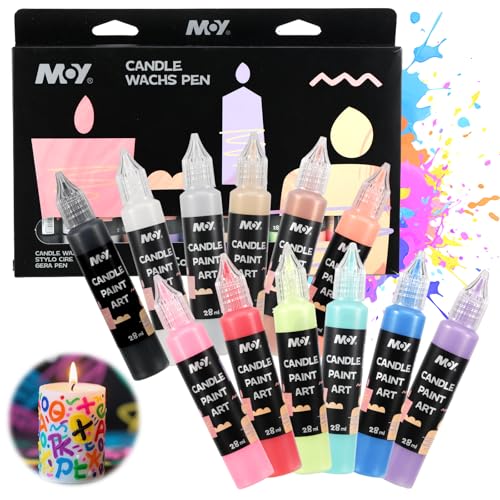 YUFFQOPC Kerzenstifte Set - 12 Stück 28ml Wachsstifte für Kerzen, Kerzen Bemalen Set 12 Farben Kerzenstifte für Kerzen Dekorieren & Gestalten, Ideal für Feiertage, Geburtstage & DIY Projekte YUFFQOPC Kerzenstifte Set - 12 Stück 28ml Wachsstifte für Kerzen, Kerzen Bemalen Set 12 Farben Kerzenstifte für Kerzen Dekorieren & Gestalten, Ideal für Feiertage, Geburtstage & DIY Projekte von YUFFQOPC