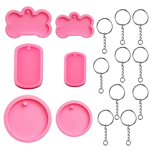 1 Set Gießform für Halsketten, Ohrringe, Hundepfotenknochen, Schlüsselanhänger, Kunstharz, handgefertigt, Schmuck, Anhänger, Gießform 1 Set Gießform für Halsketten, Ohrringe, Hundepfotenknochen, Schlüsselanhänger, Kunstharz, handgefertigt, Schmuck, Anhänger, Gießform von YUGSHNKFC