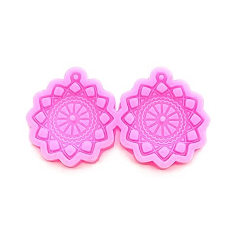 1 x Silikonform für Ohrring und Anhänger, Herz, Stern, Blume, Kunstharz, Kunstbedarf, Schmuck, handgefertigte Formen zum Basteln von Juden 1 x Silikonform für Ohrring und Anhänger, Herz, Stern, Blume, Kunstharz, Kunstbedarf, Schmuck, handgefertigte Formen zum Basteln von Juden von YUGSHNKFC