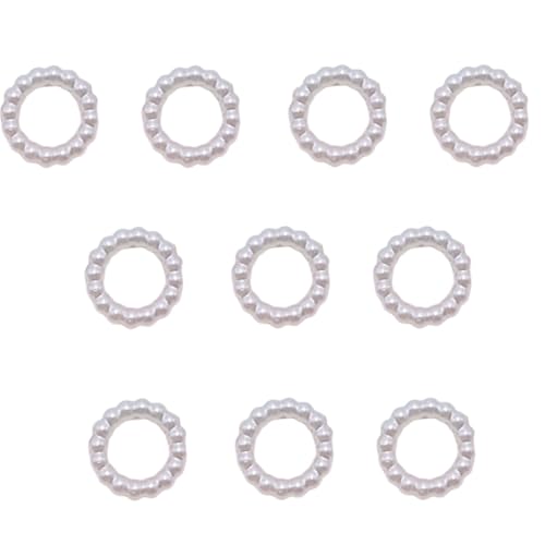 10 Stück Haarspangen mit Perlen und mehreren Arten, Applikationen, für Handschuhe, Kleidung, Nähen, Basteln, Flicken für Haarband 10 Stück Haarspangen mit Perlen und mehreren Arten, Applikationen, für Handschuhe, Kleidung, Nähen, Basteln, Flicken für Haarband von YUGSHNKFC
