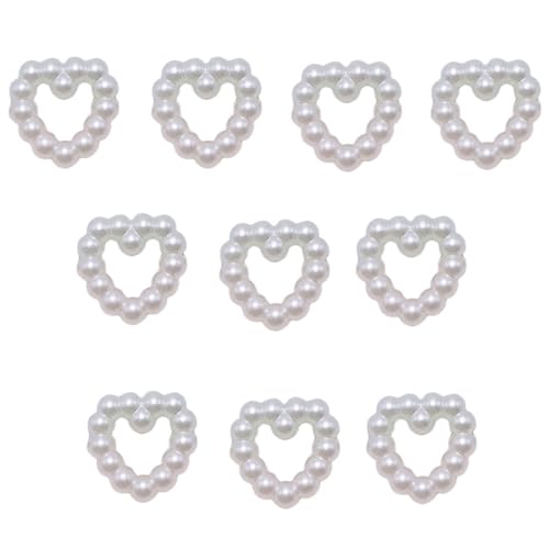 10 Stück Haarspangen mit Perlen und mehreren Arten, Applikationen, für Handschuhe, Kleidung, Nähen, Basteln, Flicken für Haarband von YUGSHNKFC
