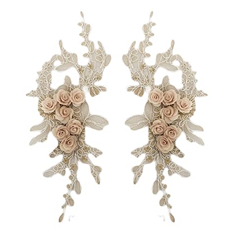 2 PCs Stoff 3D Blumenspitze Nähapparat Halsheilungsausschnitt Stoff Bastelkleiddekoration Gestickte Accessoires 2 PCs Stoff 3D Blumenspitze Nähapparat Halsheilungsausschnitt Stoff Bastelkleiddekoration Gestickte Accessoires von YUGSHNKFC