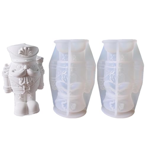 2 PCs Walnüsse Soldat Silikonform Duft Kerzenform Orament Plastern Formen Gussharz 2 PCs Walnüsse Soldat Silikonform Duft Kerzenform Orament Plastern Formen Gussharz von YUGSHNKFC