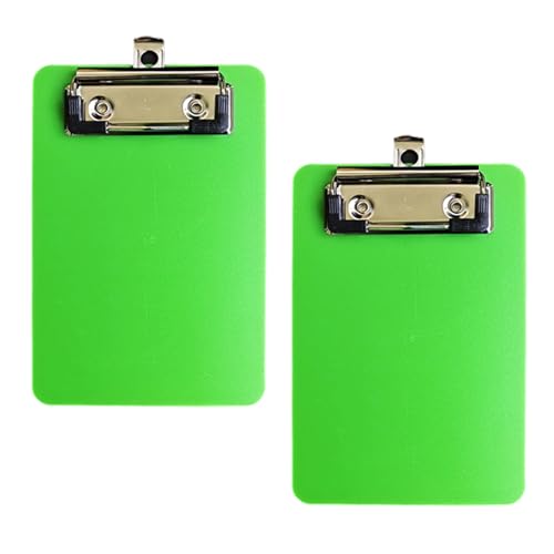 2 Stück Dokumenten-Klemmbrett mit Haken zum Aufhängen, kleine Klemmbretter, Klemmbrett, Tasche für Büro, Schule 2 Stück Dokumenten-Klemmbrett mit Haken zum Aufhängen, kleine Klemmbretter, Klemmbrett, Tasche für Büro, Schule von YUGSHNKFC