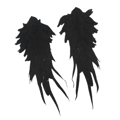 2 x Flügel-Stoffaufnäher, Jacken, Dekoration, Applikationen, leichte Flicken für Jacken und Taschen, Dekoration 2 x Flügel-Stoffaufnäher, Jacken, Dekoration, Applikationen, leichte Flicken für Jacken und Taschen, Dekoration von YUGSHNKFC