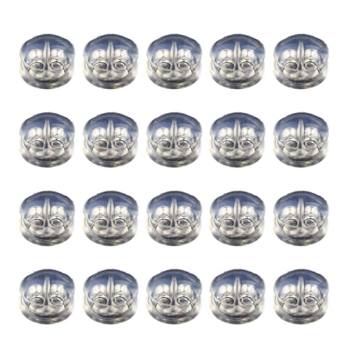 20 Stück Klare Silikon Ohrstecker Stopper Leichte Ohrring Locks Atmungsaktive Ohrringe Verschlüsse für Empfindliche Ohren 20 Stück Klare Silikon Ohrstecker Stopper Leichte Ohrring Locks Atmungsaktive Ohrringe Verschlüsse für Empfindliche Ohren von YUGSHNKFC
