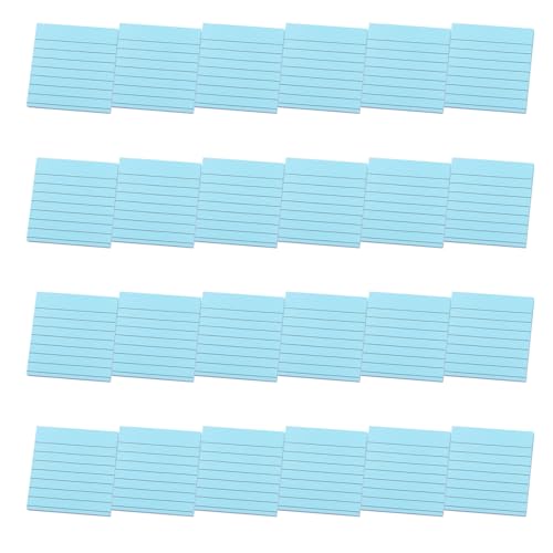 24 Stück linierte Haftnotizen, liniert, bunt, Schreibblock, praktischer Papierblock, Memos für Büro, Schule, multifunktionale Notizen, liniert, einfaches Schreiben für die Schule von YUGSHNKFC