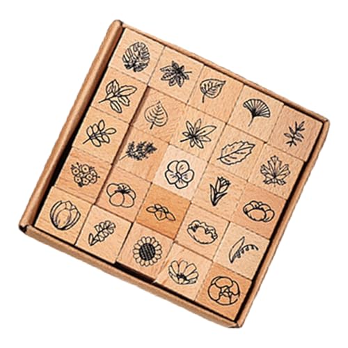 25 Stück Wetter-Themen-Stempel, Vintage-Holzstempel, Blume, Schmetterling, dekorativer Stempel für Kartenherstellung, Scrapbooking, Tagebuch, Planer, Gummistempel 25 Stück Wetter-Themen-Stempel, Vintage-Holzstempel, Blume, Schmetterling, dekorativer Stempel für Kartenherstellung, Scrapbooking, Tagebuch, Planer, Gummistempel von YUGSHNKFC