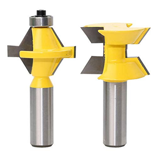 2x/set 1/2 Shank 120 Grad Lock Fingergelenk Router Bits Fräser Für Holzsperrholz Holzbearbeitung Werkzeuge von YUGSHNKFC