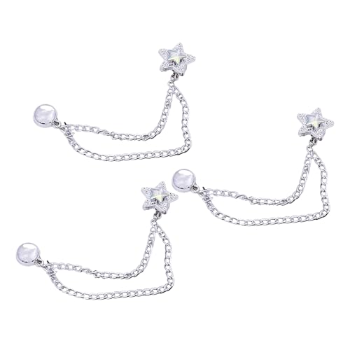 3 Pcs Magnetische Kleidungsklammern Mit Kettenbögen Magnetische Schnallen Abnehmbare Magnetstifte Herzhosen Clips Clips 3 Pcs Magnetische Kleidungsklammern Mit Kettenbögen Magnetische Schnallen Abnehmbare Magnetstifte Herzhosen Clips Clips von YUGSHNKFC
