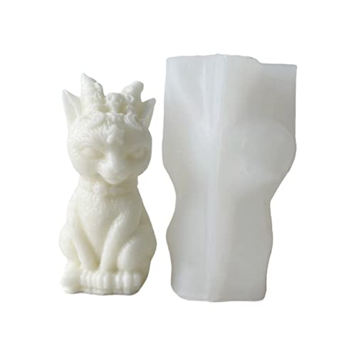 3-dimensionale Kerzenform Katze Geformtes Kunst Silikonform Für Die Herstellung Von Kerzenhandgefertigte Seife Desktop Ornamente von YUGSHNKFC