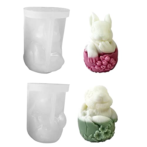 3-dimensionale Kerzenform Osterkaninchenform Craft Art Silikonform Zum Herstellen Von Handgefertigten Seifenschisch Ornamenten Mit Kerzen von YUGSHNKFC
