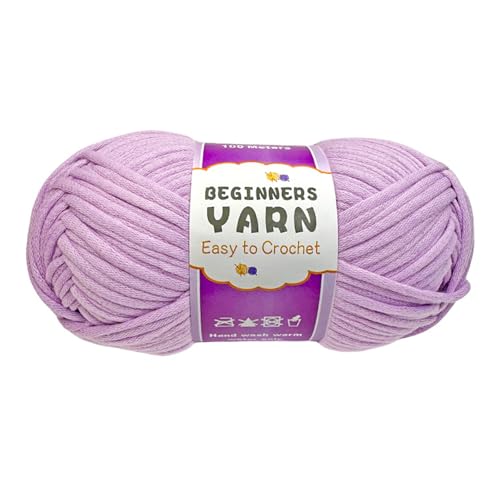 3 mm Häkelgarn, Baumwollgarn, Handstrickgarn, weiches Garn, einfach zu verwenden, Baumwollfäden für Mützen, Decken, Schals von YUGSHNKFC