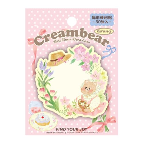 30 Blatt Blumen Bär Notizen Papier Haftnotizen Memo Pad Pocket Notizblöcke zum Schreiben Journaling Notieren Scrapbooking Sticky 30 Blatt Blumen Bär Notizen Papier Haftnotizen Memo Pad Pocket Notizblöcke zum Schreiben Journaling Notieren Scrapbooking Sticky von YUGSHNKFC