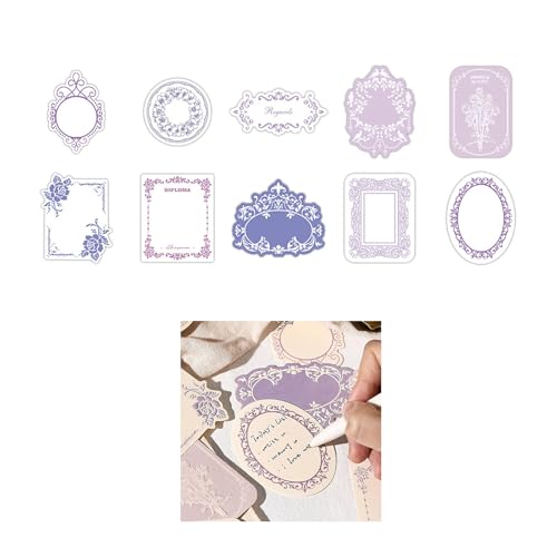 30 Blatt Retro Memo Pad Rahmen Notizblöcke Bastelpapier Nachricht Notizen Papier Dekoration Schulbedarf 30 Blatt Retro Memo Pad Rahmen Notizblöcke Bastelpapier Nachricht Notizen Papier Dekoration Schulbedarf von YUGSHNKFC