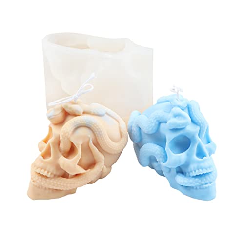 3D-Form aus Epoxidharz, Schlangenschädel, Halloween, Gips, Seife, Silikon, Heimdekoration, Gießwerkzeuge 3D-Form aus Epoxidharz, Schlangenschädel, Halloween, Gips, Seife, Silikon, Heimdekoration, Gießwerkzeuge von YUGSHNKFC