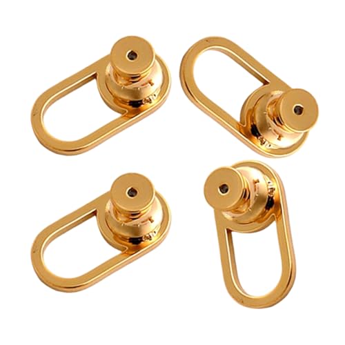 4 Stück Metall-Ohrring-Verschlüsse, Ersatz für hängende Ohren, groß, für schwere Ohrringe, Ohrstecker, Schmuckzubehör, rutschfeste Ohrringverschlüsse, empfindliche Ohren 4 Stück Metall-Ohrring-Verschlüsse, Ersatz für hängende Ohren, groß, für schwere Ohrringe, Ohrstecker, Schmuckzubehör, rutschfeste Ohrringverschlüsse, empfindliche Ohren von YUGSHNKFC