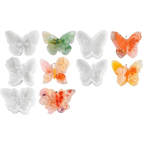 5 Stück Schmetterlings-Silikonform Duftkerzenformen Backformen Gießform Bastelbedarf für Kuchendekorationen 5 Stück Schmetterlings-Silikonform Duftkerzenformen Backformen Gießform Bastelbedarf für Kuchendekorationen von YUGSHNKFC