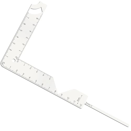 5 in 1 Buchumschläge Guide Lineal Buchbinder-Lineal Werkzeug für Scrapbooking Journal Planer Notizbuch und Fotoalben Covers Scrapbooking Lineal von YUGSHNKFC