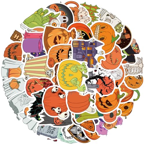 50pcs Halloween Kürbisaufkleber Wasserfeste Dekoration Für Scrapbooking Journal Phone Case Laptop Gitarre 50pcs Halloween Kürbisaufkleber Wasserfeste Dekoration Für Scrapbooking Journal Phone Case Laptop Gitarre von YUGSHNKFC