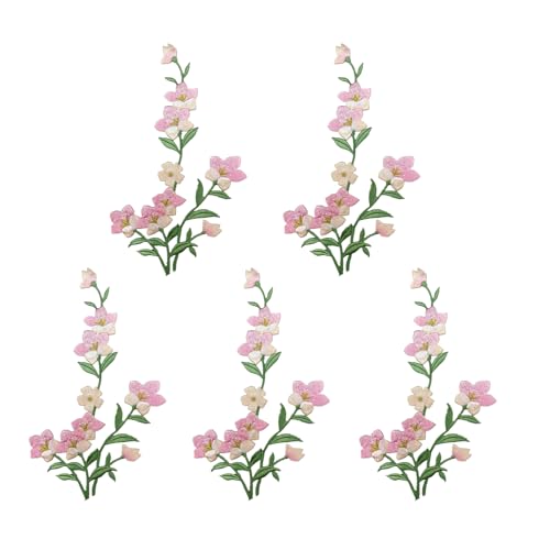 5pcs Stickerei Applique Eisen Auf Flecken Bestickte Nähen Auf Flecken Für Hochzeitskleid Kleidung Jeans Jacken Tasche von YUGSHNKFC