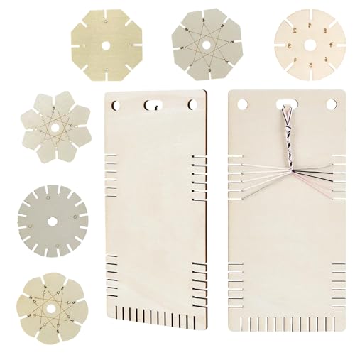 8pcs Armbänder Webbrett Holz Flechtscheiben Handgefertigtes Schmuckwerkzeug Für Geflochten 8pcs Armbänder Webbrett Holz Flechtscheiben Handgefertigtes Schmuckwerkzeug Für Geflochten von YUGSHNKFC