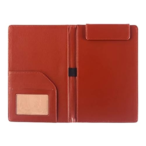 A 5 Klemmbrettmappe Schreibblock Kleine Klemmbretter Dokumentenmappe PU Leder Klemmbrett Business Dokumentenhalter von YUGSHNKFC