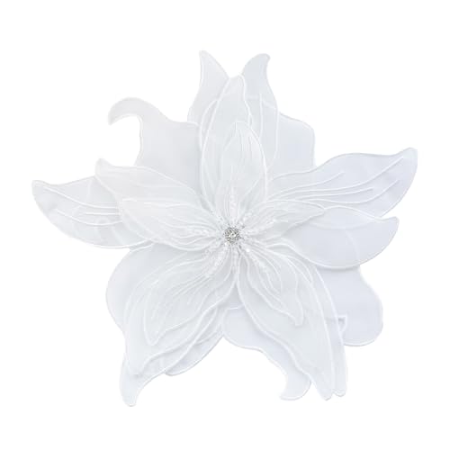 Auffällige Stoffapplikation mit Blumenmuster, übergroß, zum Aufnähen für Hochzeit/Abendkleid, Kleidung von YUGSHNKFC