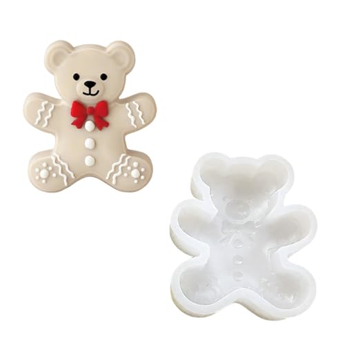 Bärenform Kuchen Fondantformen Schokoladenform Weihnachtsfest Silikonformen Für Epoxidharz Herstellen Kerzenseife Zuckerbärne Form Silikonkerzenform von YUGSHNKFC