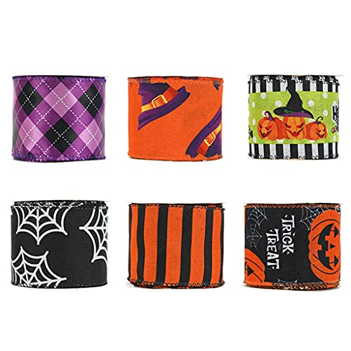 Band Für Halloween Geschenkverpackung Gedruckter Grosgrain Ribbons Multi Color Ribbon Für Halloween Party Decoration Geschenkpaket von YUGSHNKFC