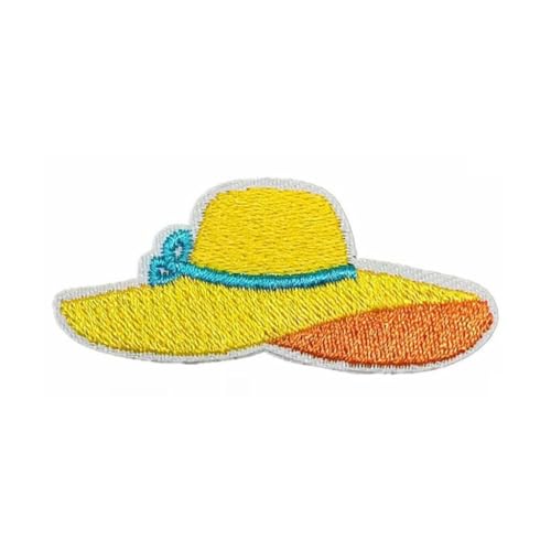 Bestickter Stoffaufnäher mit Strandmotiv zum Aufbügeln für Kleidung, Jacken, Jeans, Rucksäcke Bestickter Stoffaufnäher mit Strandmotiv zum Aufbügeln für Kleidung, Jacken, Jeans, Rucksäcke von YUGSHNKFC