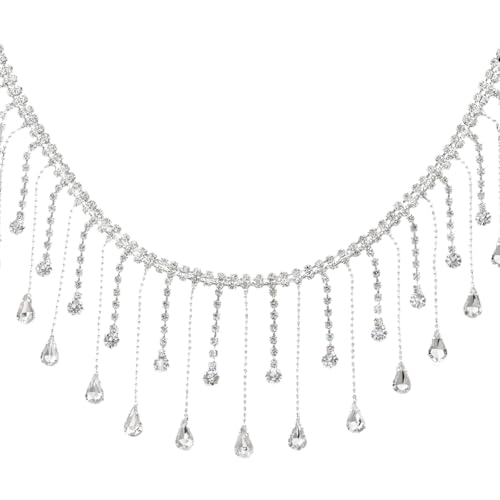 Blingbling Strass-Kette, Fransen-Kette für kreative Bastelprojekte und Kleidung, Dekoration, Kits von YUGSHNKFC