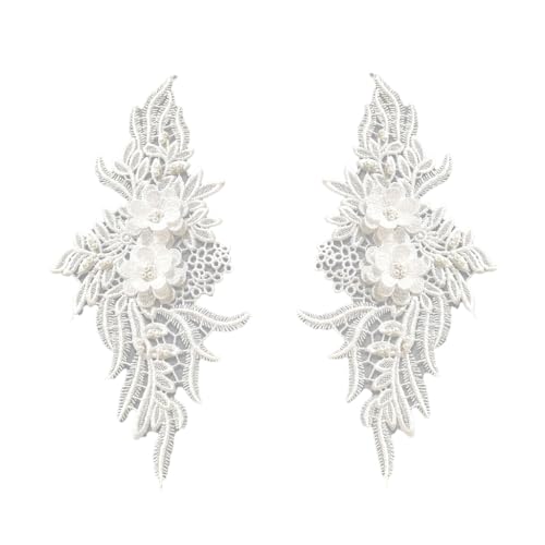 Blumen Perlen Spitze Stoff Stickerei Nähen auf Patches für Hochzeit/Abendkleid Kleidung Patches von YUGSHNKFC