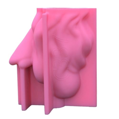 Blumen-Silikonform für Vasen, Epoxidharz, Mädchen, mit Blumen, Pflanzgefäß, Stifthalter von YUGSHNKFC