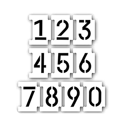 Bordstein-Schablone, Buchstaben, Zahlen, Vorlagen, wiederverwendbar, Kunst, Handwerk, Farbe auf Holz, Stoff, Stein, Kreidetafel, Beschilderung Bordstein-Schablone, Buchstaben, Zahlen, Vorlagen, wiederverwendbar, Kunst, Handwerk, Farbe auf Holz, Stoff, Stein, Kreidetafel, Beschilderung von YUGSHNKFC